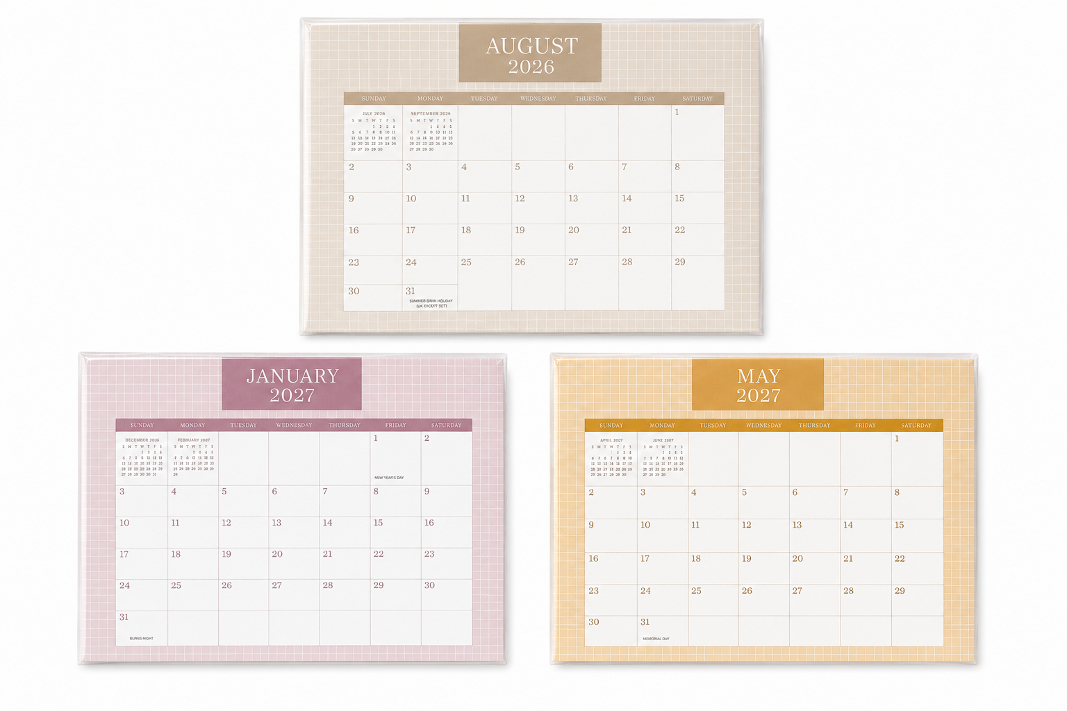 Pepper Tree 17-Month Magnetic Calendar | 2026–2027 Monthly Pad