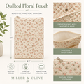 Quilted Floral Pouch
