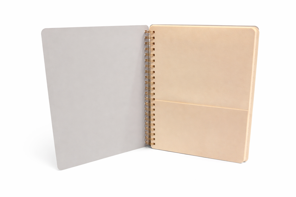 Floral Retro Notebook with Blue Foil Stamping | Miller & Clove