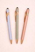 3 pack pen set- Light Blue/Sage Green/ Pink