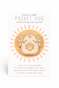 Wooden Pocket Hug – Axolotl | Thinking of You Gift