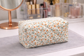 Dark Yellow Floral Small Cosmetic Bag | Miller & Clove