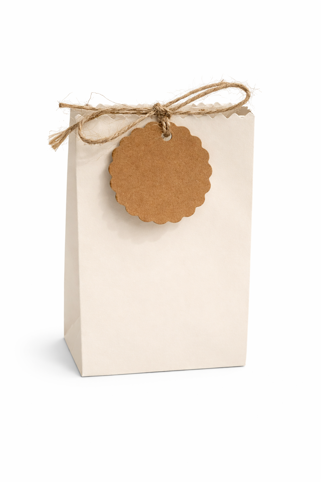 Mini White Treat Bags with Tag | Miller & Clove