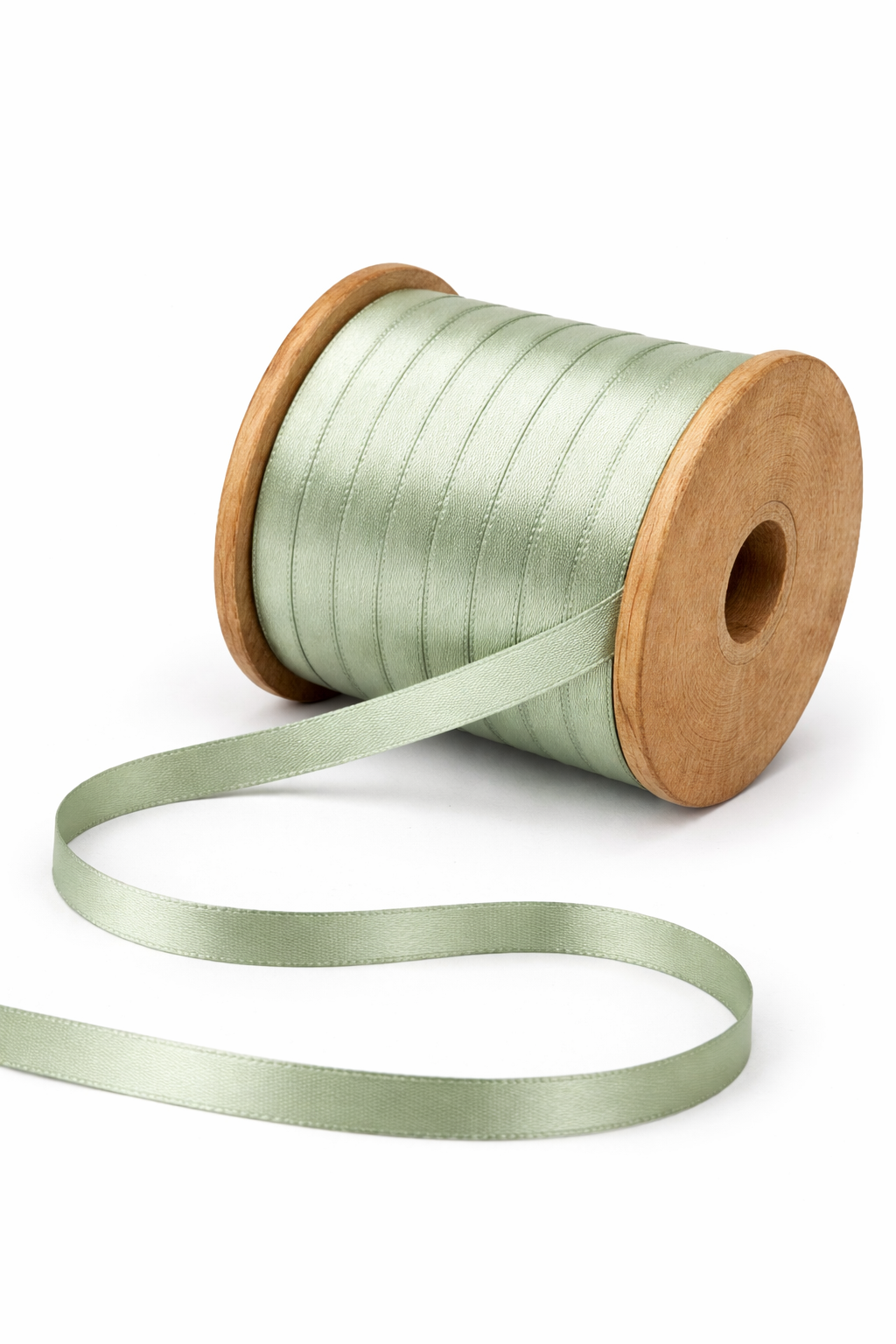~3/8"Luster Double Face Satin Ribbon, Sage Green