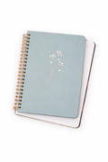 Floral Retro Notebook with Blue Foil Stamping | Miller & Clove