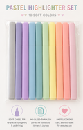 Pastel Highlighter Set | 10 Soft Pastel Colors