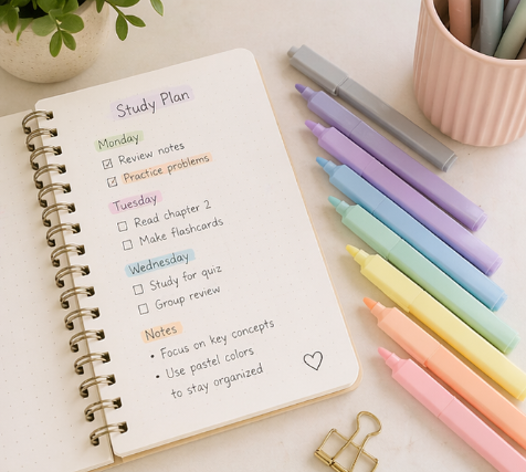 Pastel Highlighter Set | 10 Soft Pastel Colors