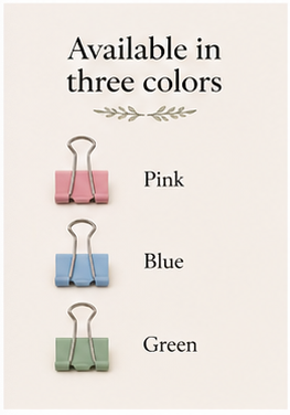 Green Binder Clips with Storage Case | 1 Inch