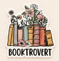 Booktrovert Sticker | Waterproof Vinyl | 3x3 Inch