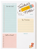 Teacher's Notes Planner Pad | Daily Desk Organizer for Teachers