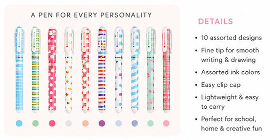 Little Thinkers Fine Tip Pen Set