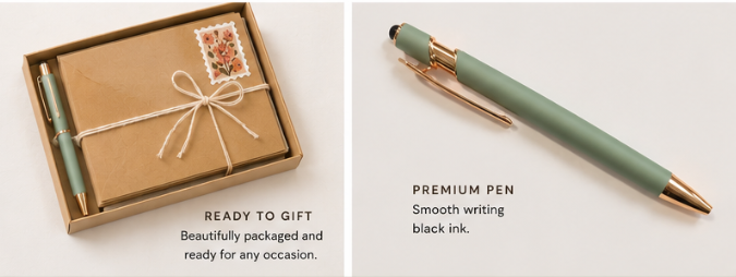 Kraft Note Writing Set