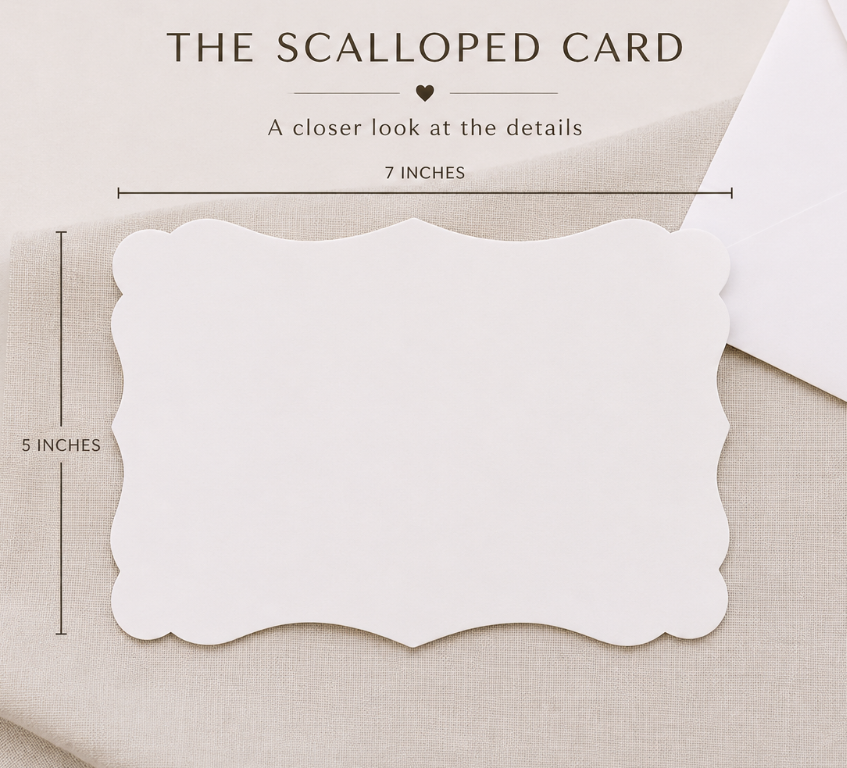 Scalloped Note Writing Set – Stationery Gift Kit | Miller & Clove