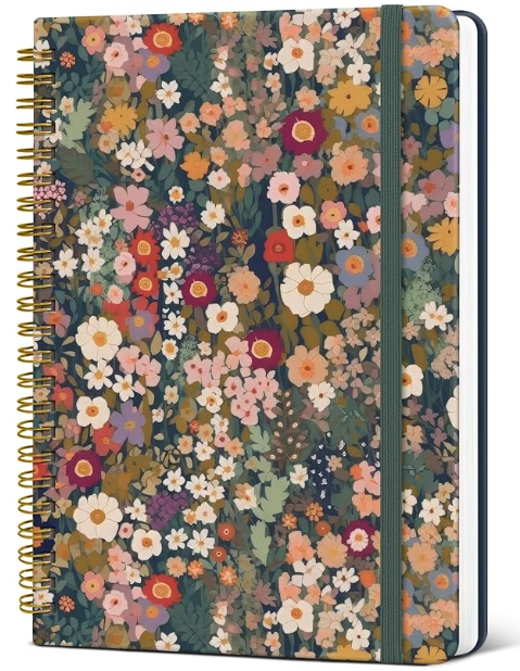 Meadow Bloom Journal — Floral Lined Notebook