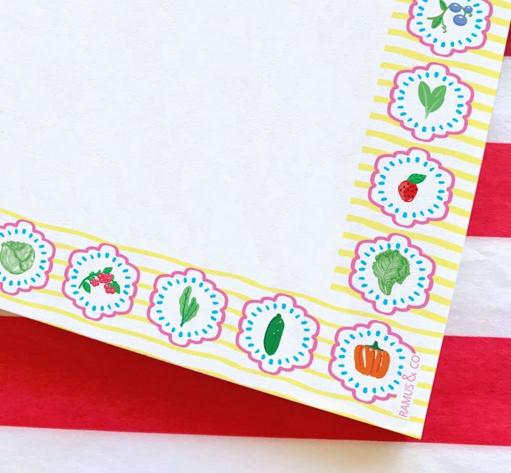 Lively Produce Square Notepad