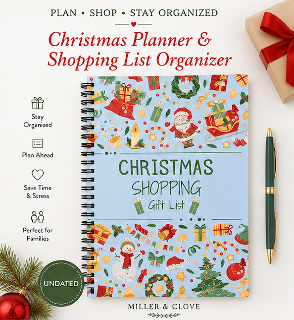 Christmas Planner & Budget Tracker | Gift List Organizer