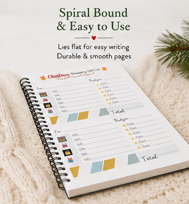 Christmas Planner & Budget Tracker | Gift List Organizer