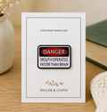 Mouth Operates Faster Than Brain Enamel Pin | Bookish Gift