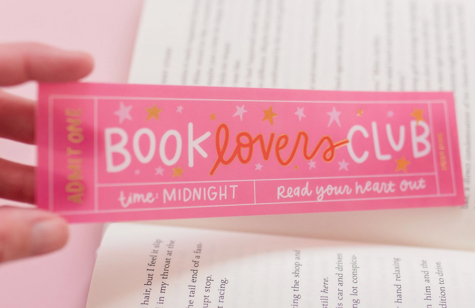 Book Lovers Club Acetate Bookmark