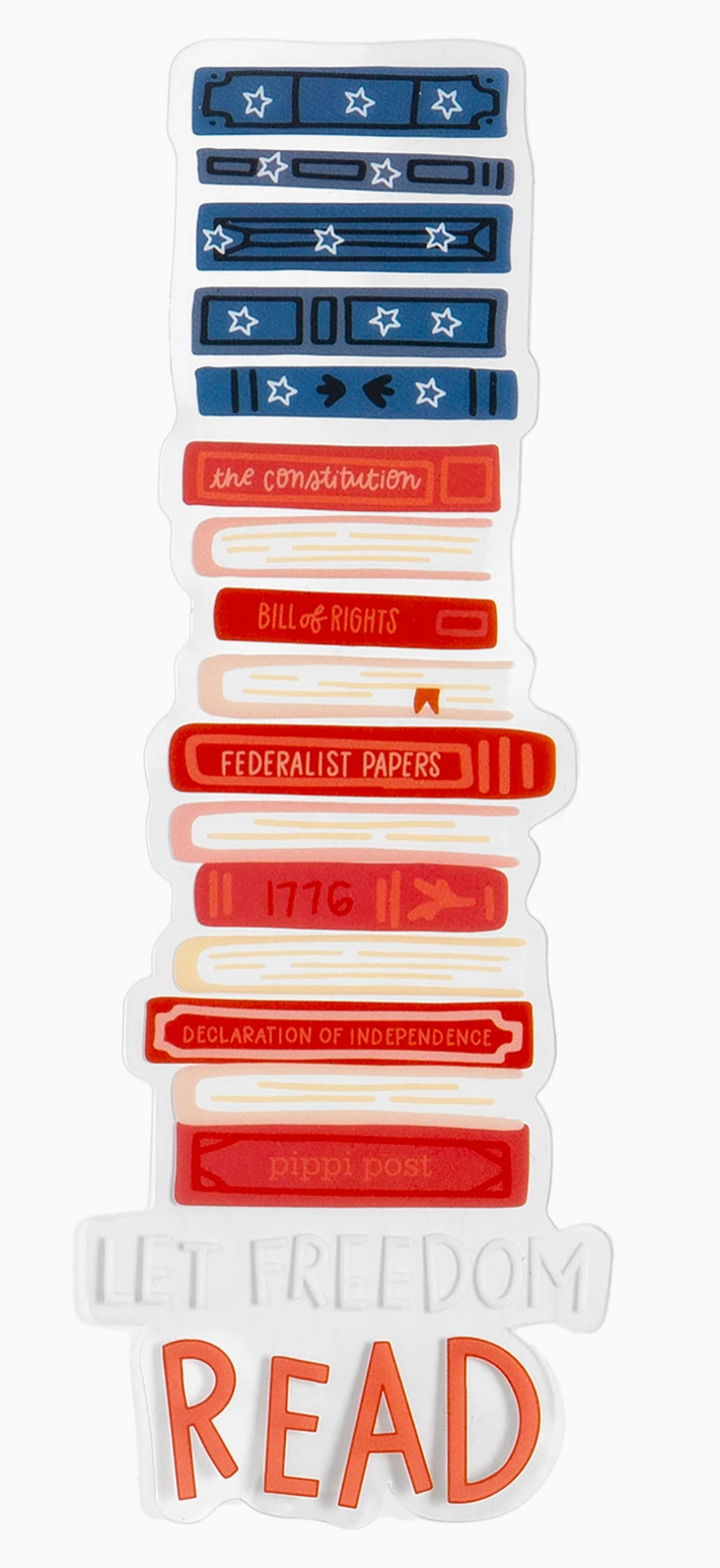 Let Freedom Read Transparent Bookmark