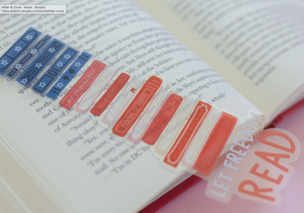 Let Freedom Read Transparent Bookmark