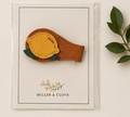 Lemon Magnetic Faux Leather Bookmark
