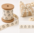 3/4" Pumpkins Print 100% Cotton Ribbon