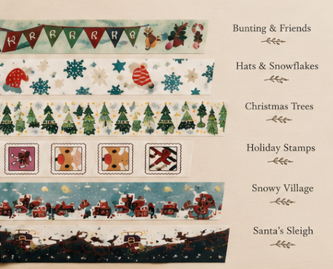 Cozy Christmas Washi Tape Collection