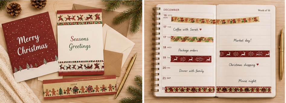 Merry & Bright Christmas Washi Tape Collection