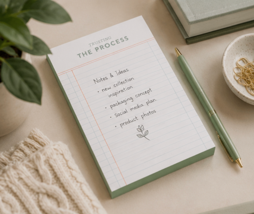 Trusting the Process Notepad – Inspirational Tear-Off Memo Pad for Lists & Daily Planning