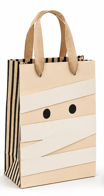 Halloween Gift Bags – Bat, Ghost, Mummy & Haunted House