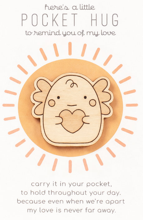 Wooden Pocket Hugs | Mini Thinking of You Gifts