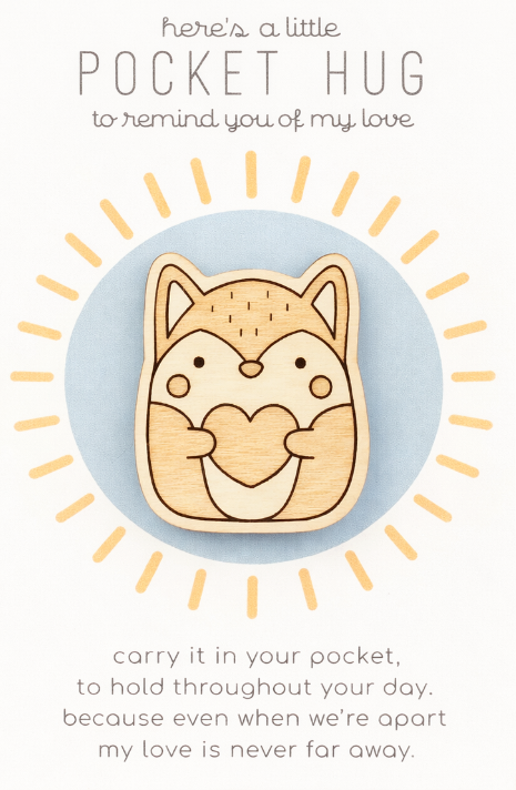 Wooden Pocket Hugs | Mini Thinking of You Gifts