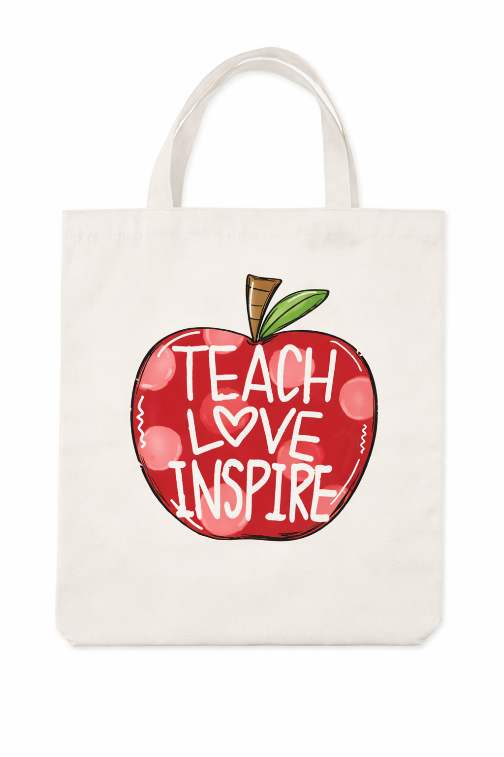 Apple Print Teacher Tote Bag | Miller & Clove