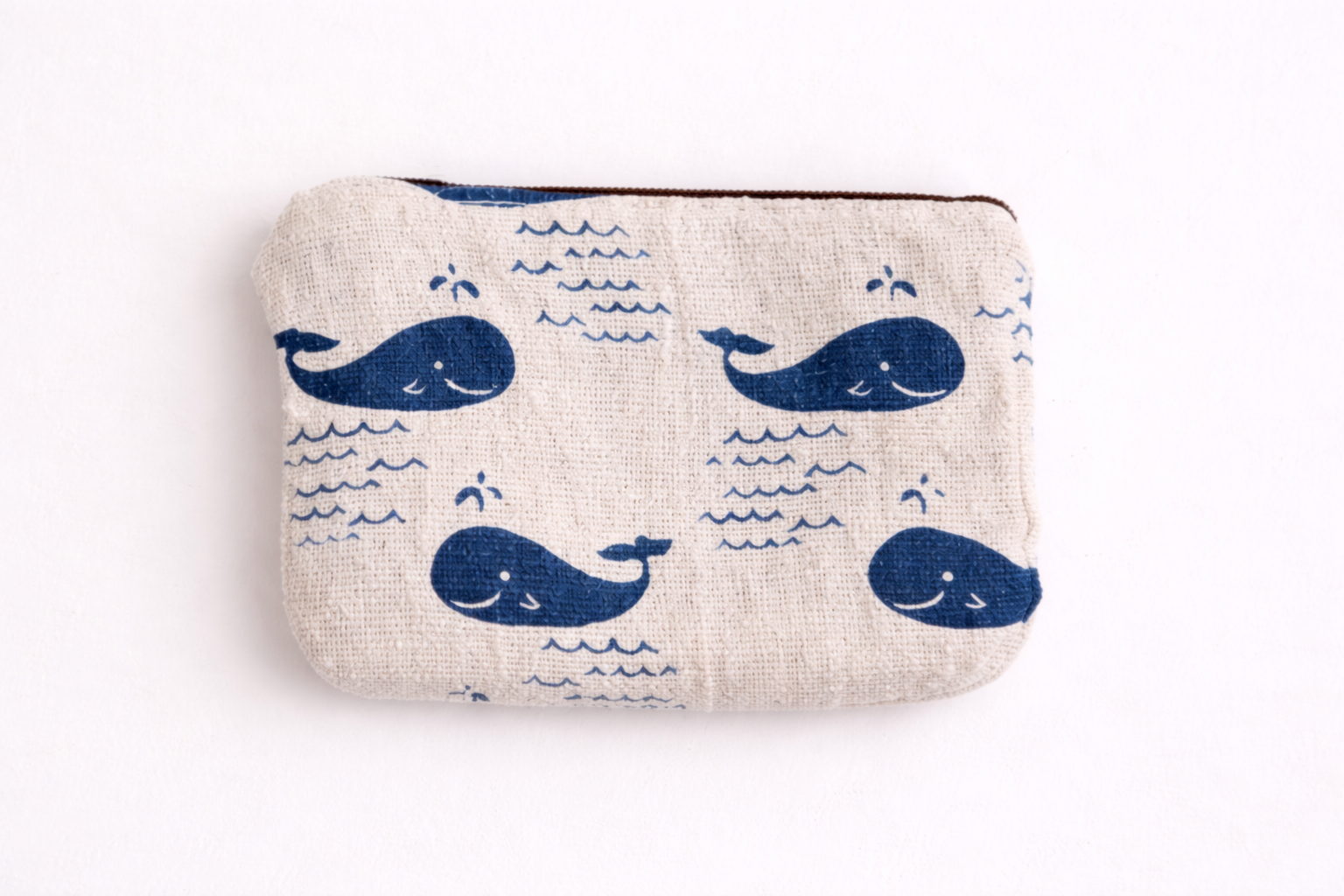 Whale Mini Canvas Coin Bag | Miller & Clove