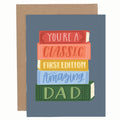 Book Lover Dad Greeting Card – Bookish Father’s Day Card by Pippi Post