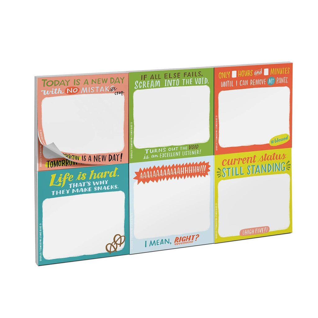 Daily Struggle Sticky Note Packet | Funny Sticky Notes Set