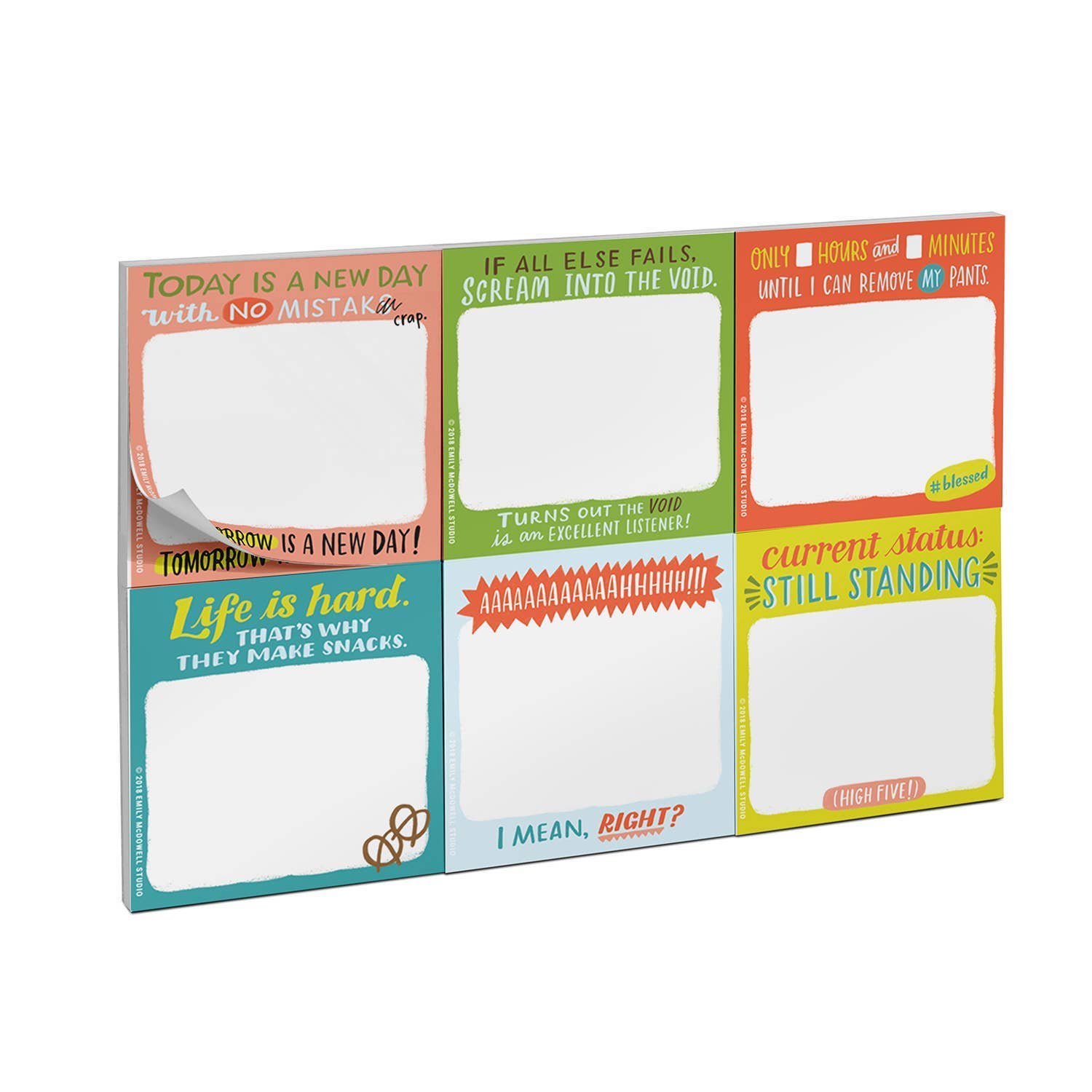 Daily Struggle Sticky Note Packet | Funny Sticky Notes Set