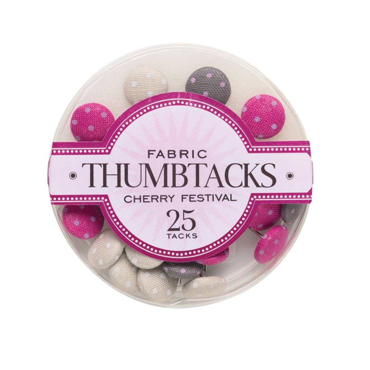 Cherry Festival Thumbtacks by Girl of All Work