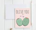 Olive Me Loves Olive You - Sweet Cards - SALE