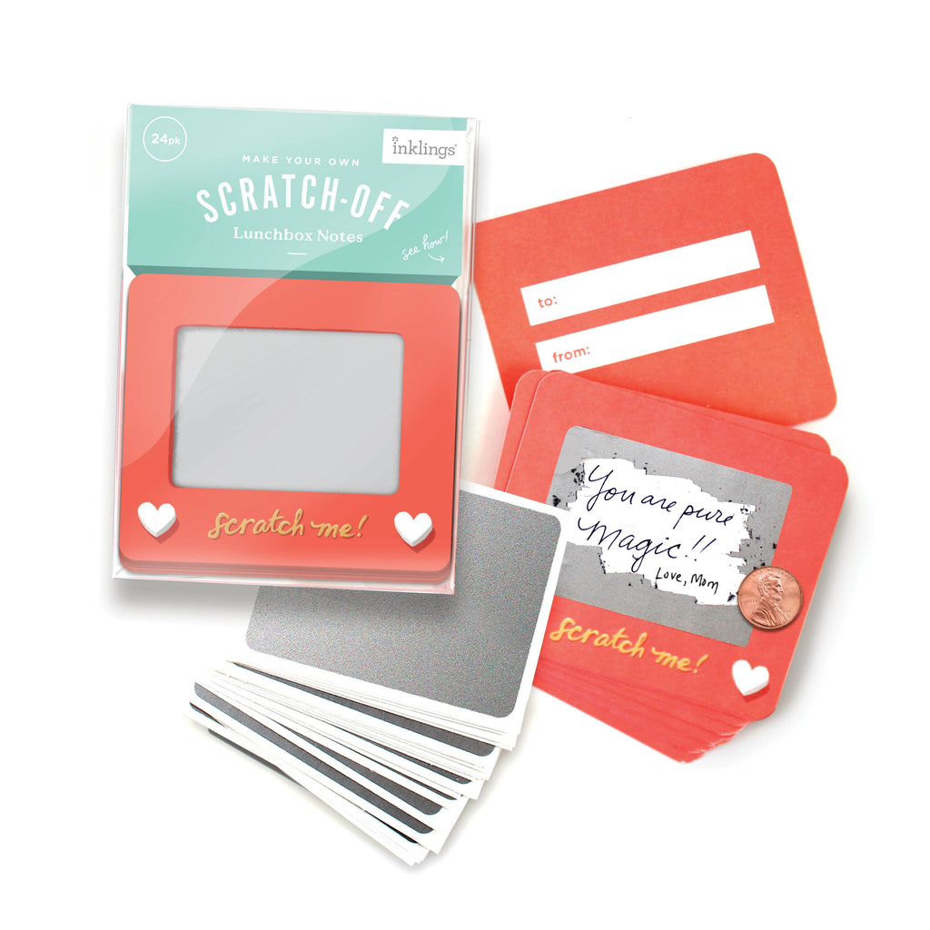 Scratch-a-Sketch Lunchbox Notes