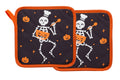 Halloween Skeleton Trivets Set of 2 — Cotton Hot Pads by Pearhead
