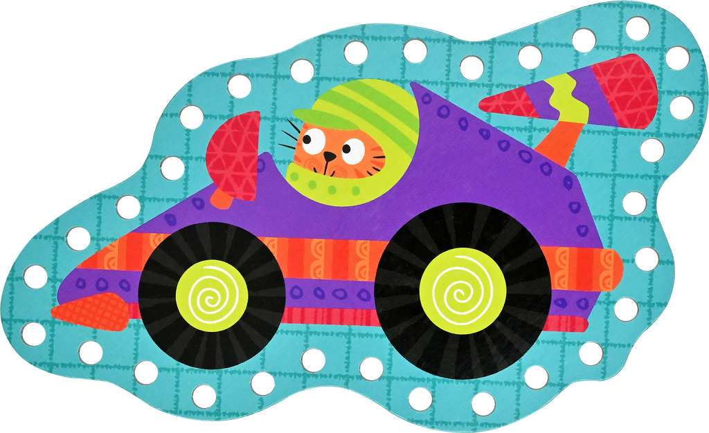 Cars & Trucks Lacing Cards | Peter Pauper Press