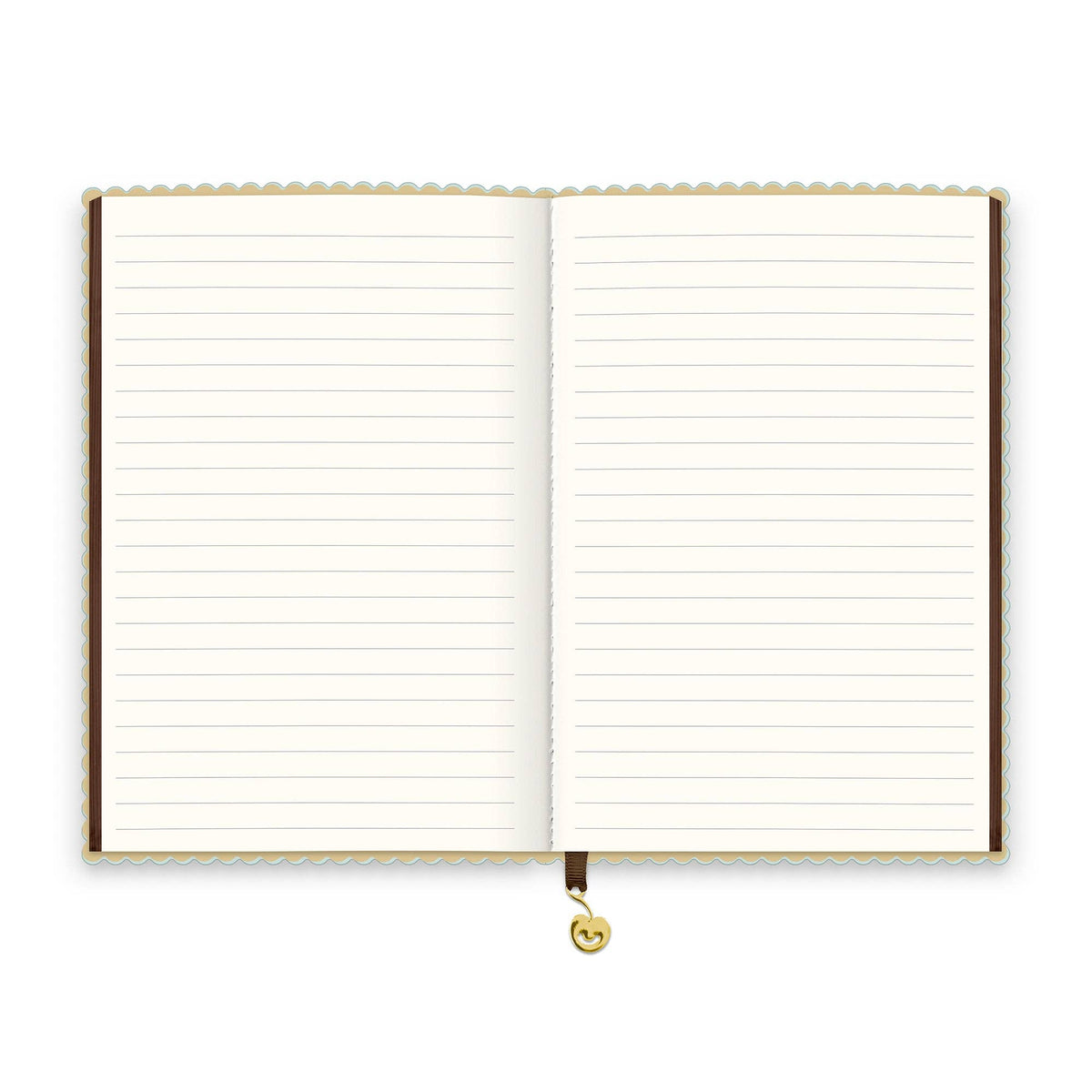 Mint Chip Spumoni Swirls Scalloped Journal – A5 Lined Notebook