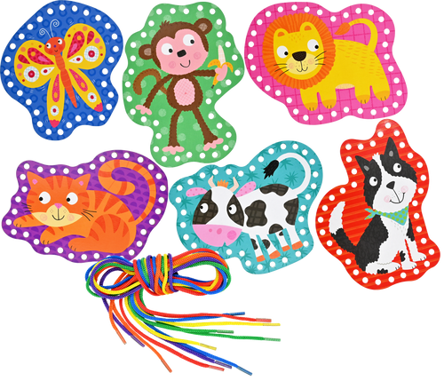 Animals Lacing Cards | Peter Pauper Press