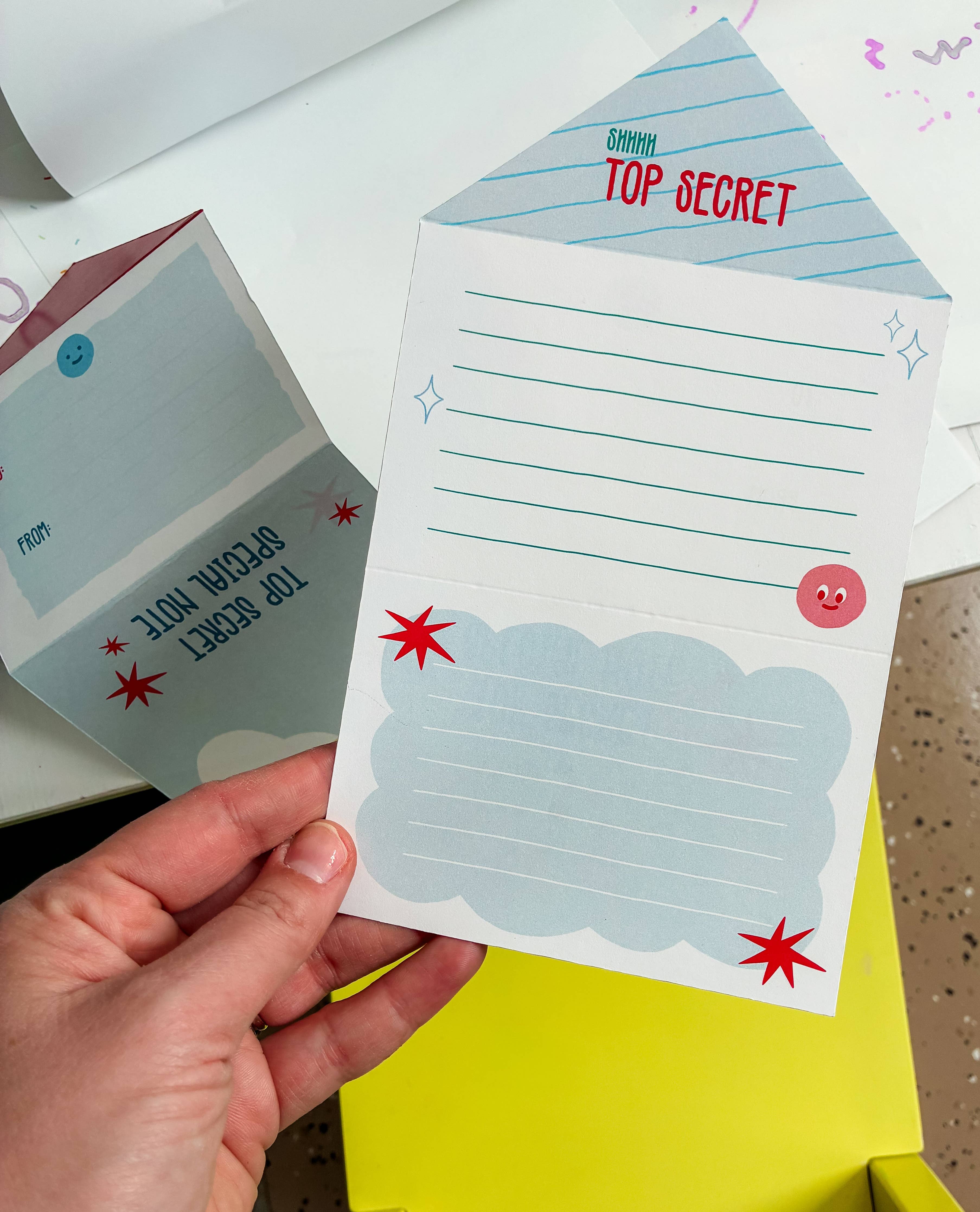 Top Secret Fold-Up Letter Set | The Paxton Press