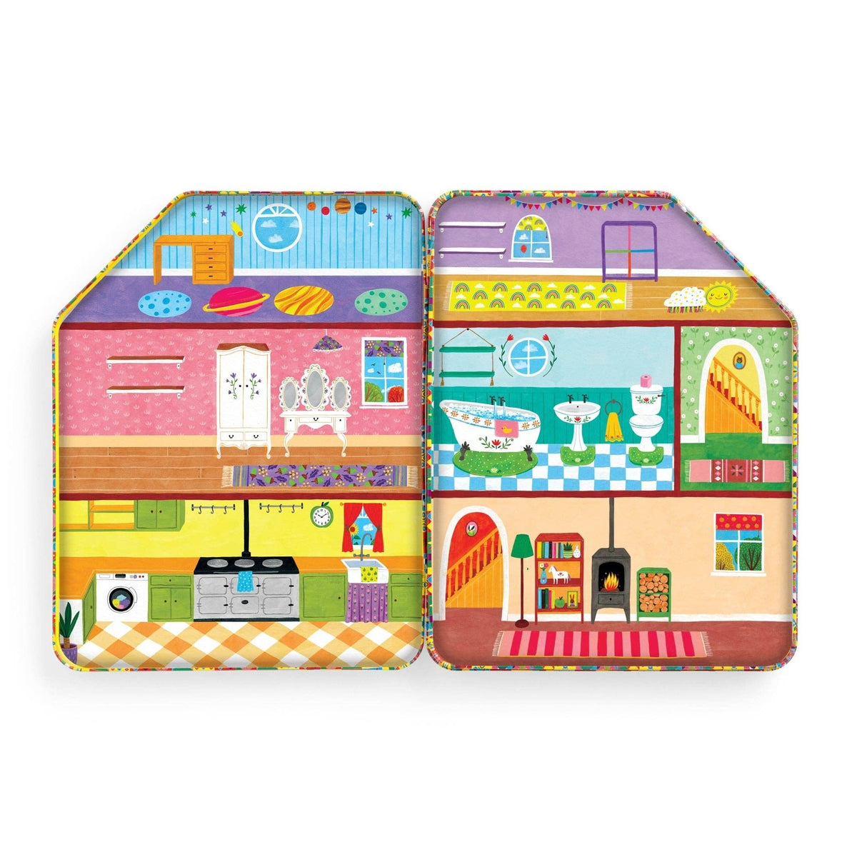 Woodland Wonder Magnetic Playhouse - 100+ Magnet Travel Tin, Ages 4+