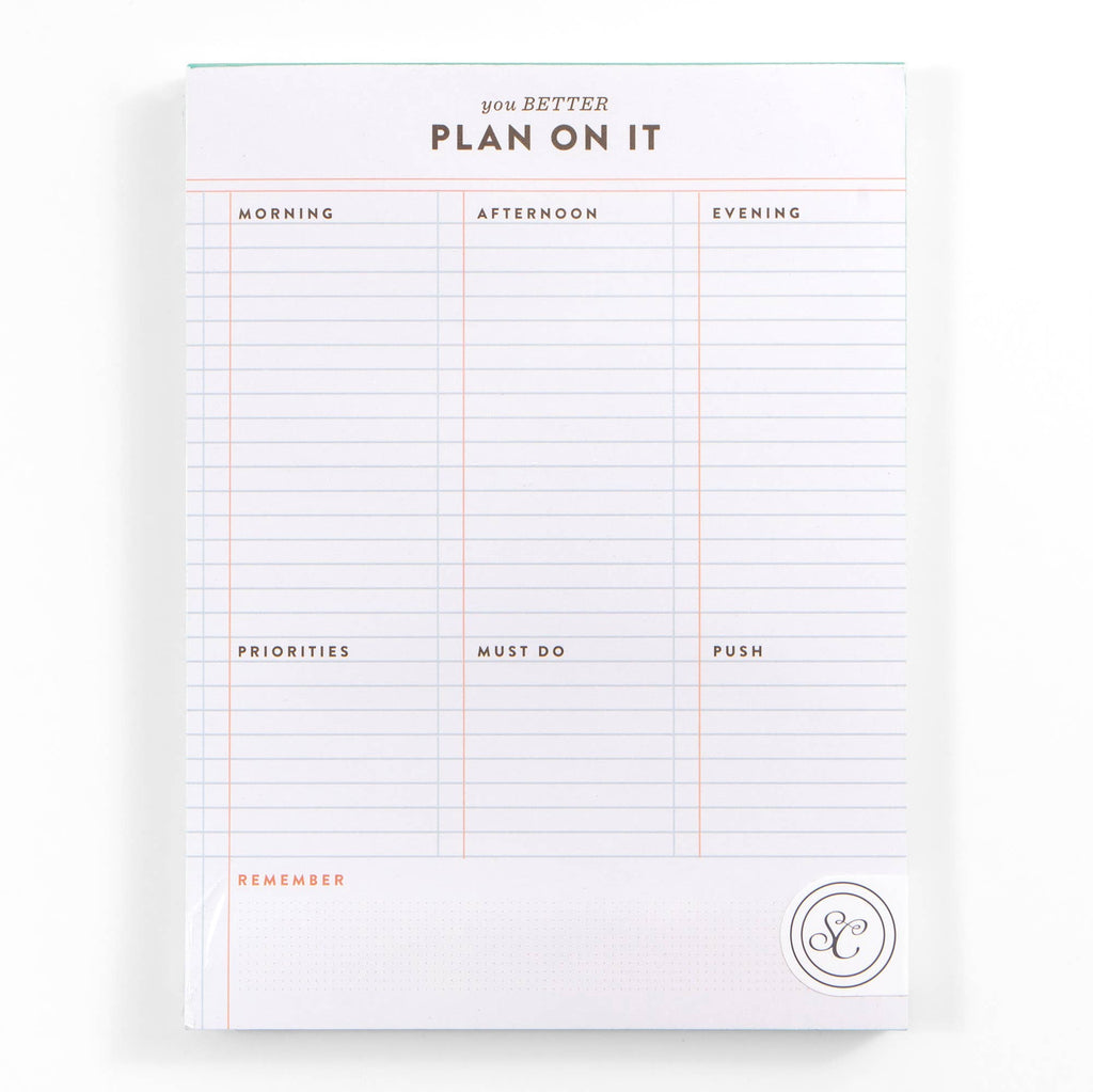 Plan On It Notepad