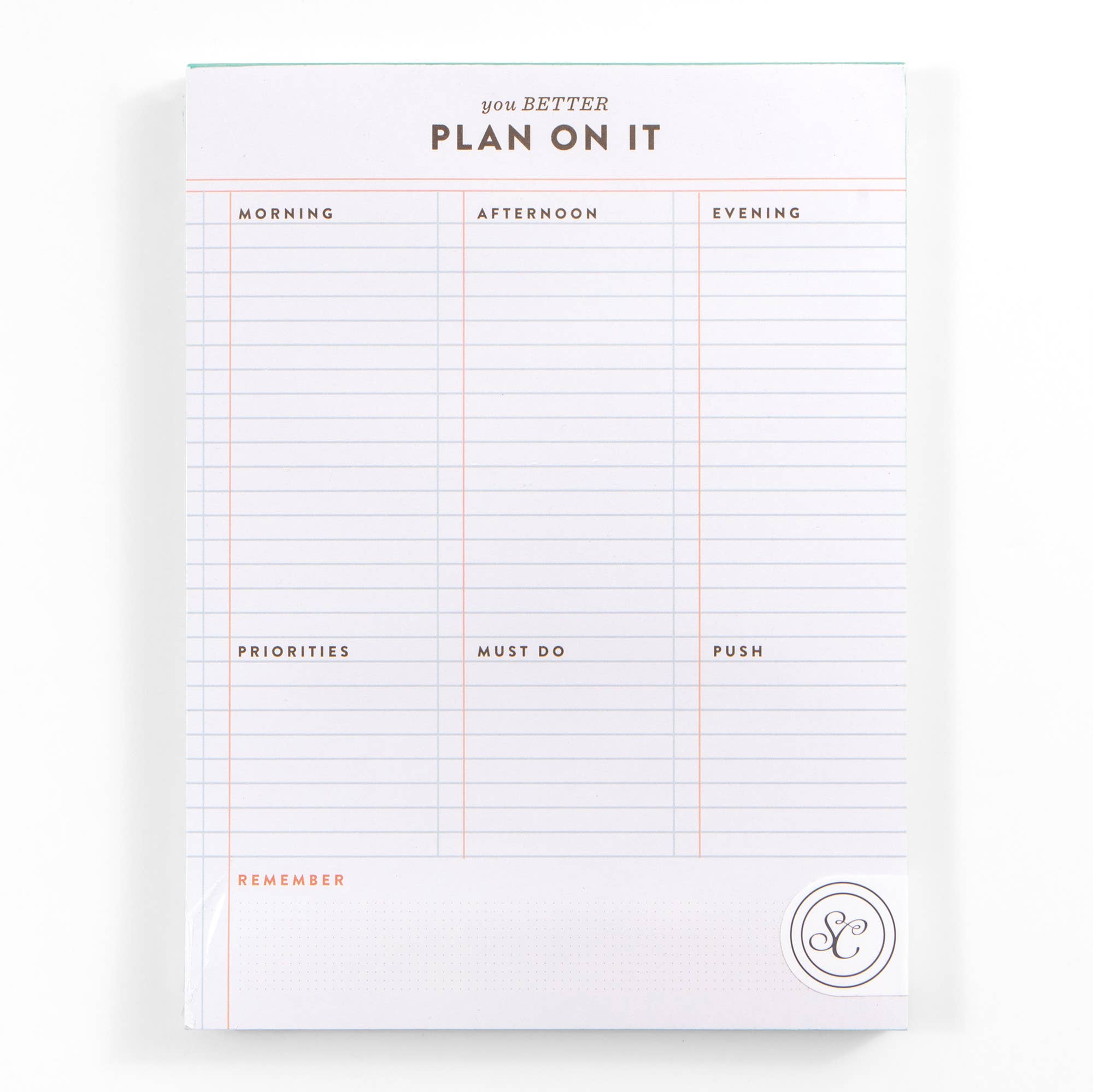 Plan On It Notepad