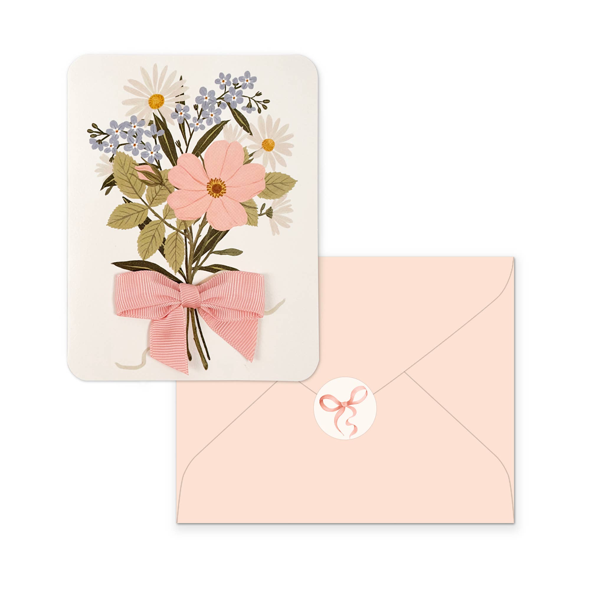 Wildflower Bouquet Bow Note Card Set